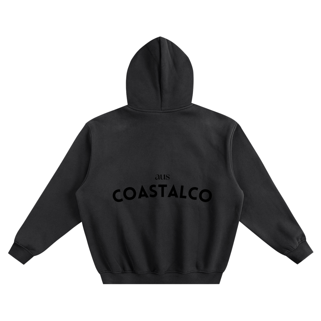Black OG Fleeced Boxy Hoodie