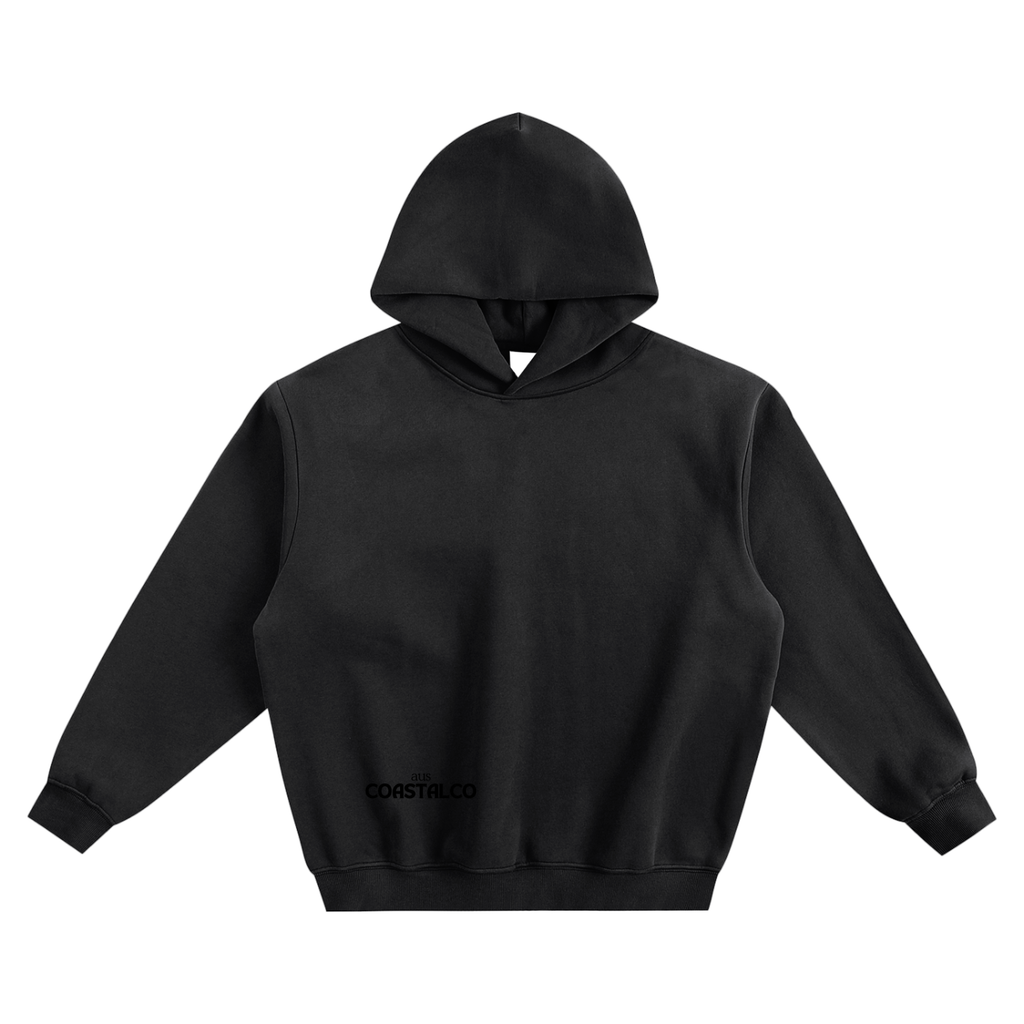 Black OG Fleeced Boxy Hoodie