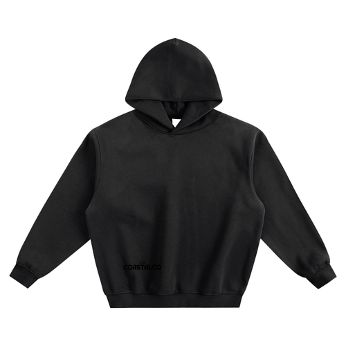 Black OG Fleeced Boxy Hoodie